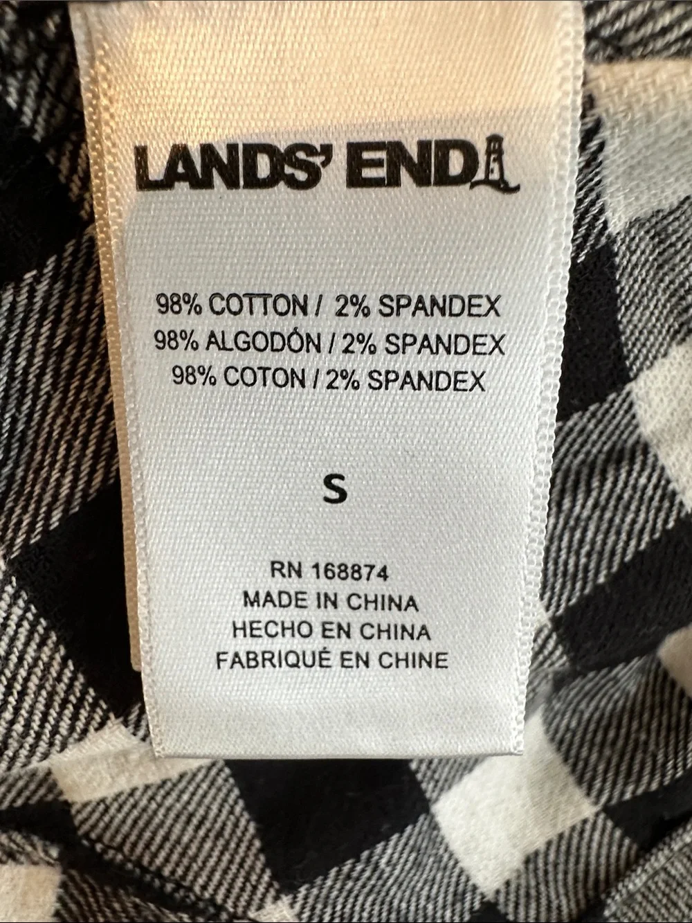 Lands End bold black